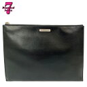 【中古】SAINT LAURENT イヴサンローラン カーフ クラッチバッグ レザー セカンドバッグ ブラック ユニセックス *k932*