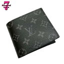 ルイヴィトン 二つ折り財布（男性向け） 送料無料【未使用】LOUIS VUITTON ルイヴィトン モノグラム エクリプス ポルトフォイユ・マルコ NM ブラック グレー メンズ ヴィトン 二つ折り財布 コンパクト プレゼント M62545 RFID