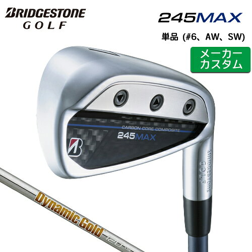 BRIDGESTONE - 【メーカーカスタム】 ブリヂストン 245MAX 単品 アイアン (#6、AW、SW) 右用 Dynamic Gold 120 スチールシャフト 【 2024年モデル 】 BRIDGESTONE GOLF Bシリーズ マックス 【 ブリヂストン アイアン 】