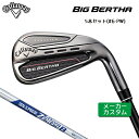 【メーカーカスタム】 キャロウェイ BIG BERTHA 右用 アイアン 5本セット(#6-PW) N.S.PRO Zelos 8 スチールシャフト [日本正規品] 【2023年モデル】 Callaway ビッグバーサ