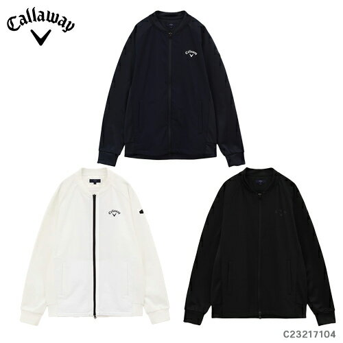 キャロウェイ Callaway 【キャロウェイ アパレル】 c23217104 シワポリエステル/裏起毛フルジップ スウェット (MENS) メンズ 【2023年モデル】 ゴルフ ウェア おしゃれ