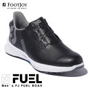 FOOTJOY 【フットジョイ】 FUEL BOA 2022 メンズ ゴルフ シューズ 55449 ブラック (W) フューエル ボア [3E相当] 【2022年モデル】