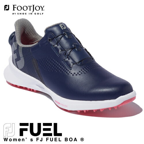 FOOTJOY 【フットジョイ】 FUEL Boa 2022 レディース ゴルフ シューズ 92376 ネイビー/ピンク (W) フューエル ボア [3E相当] 【2022年モデル】