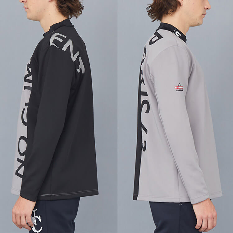 【店舗在庫連動】 NO COMMENT PARIS ( ノーコメントパリ ) NC スポーツ モックネック シャツ ビッグロゴ 長袖Tシャツ NCP-LTM0002 NCP NC SPORTS MOCK NECK SHIRTS SHIRTS BIG LOGO Tシャツ スポーツ アウトドア おしゃれ メンズ 男性 レディース 女性 ユニセックス