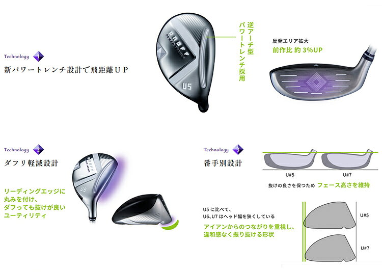 オノフ ONOFF Utility Wings Lady SMOOTH KICK LP-425U カーボンシャフト 【 2025...