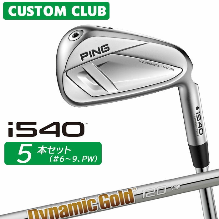 樂天商城 - [カスタムフィッティング] ピン i540 アイアン 5本セット(#6-PW) 右用 Dynamic Gold 120 スチールシャフト 【 2026モデル 】 日本正規品 PING カスタムクラブ 特注 【 ピン アイアン 】