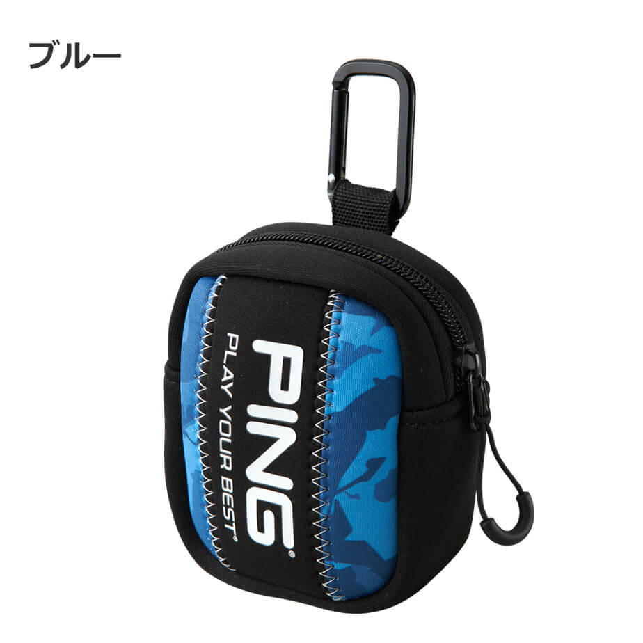 ピン GB-N2310 カモ ボールケース メンズ ブラウン ブルー ゴルフ用品 BROWN BLUE ...