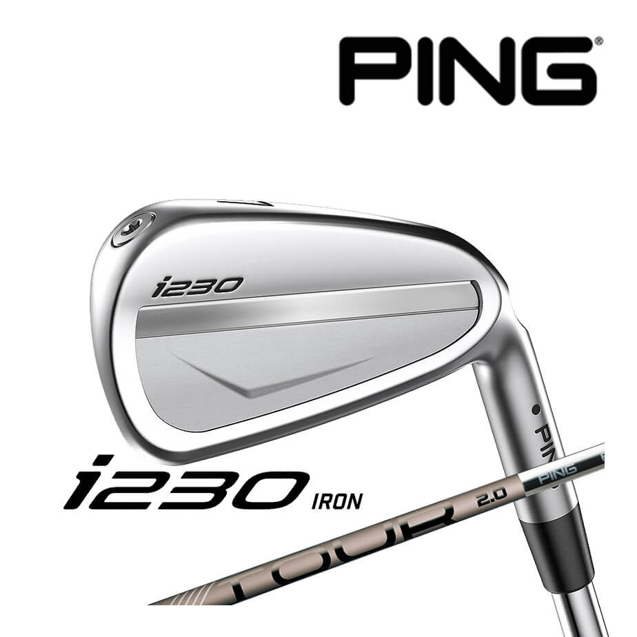 【カスタムフィッティング】 PING 【ピン】 i230 アイアン 6本セット 5l～9l PW 右用 PING TOUR 2.0 CHROME I カーボンシャフト [i230 Iron] [日本正規品]