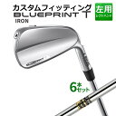 【カスタムフィッティング】 【左用】 ピン BLUEPRINT T アイアン 6本セット(5I〜9I、PW) Dynamic Gold スチールシャフト [日本...