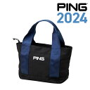 ピン GB-P2409 ブラックライン ラウンド トートバッグ ブラック 【 2024年モデル 】 BLACK LINE ROUND TOTE BAG ゴルフ バッグ 用品 PING 手提げ