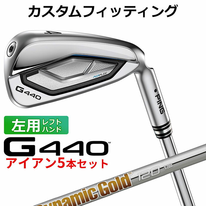 樂天商城 - 【カスタムフィッティング】 (左用) ピン G440 アイアン 5本セット(#6-PW) Dynamic Gold 120 スチールシャフト メンズ 左用 [ 日本正規品 ] 【 2025年モデル 】 PING カスタムクラブ ゴルフ 【 ピン アイアン 】