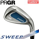 PRGR 【プロギア】 レディース SWEEP スイープ アイアン 4本セット (#7〜#9、P) NEWスプリングシャフト カーボンシャフト【2022年モデル...