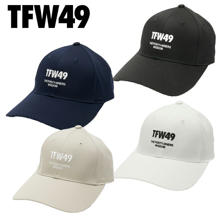 【店舗在庫連動】 TFW49 EMBROIDERY 6PANEL CAP エンブロイダリー 6パネルキャップ TFW49刺繍 ゴルフウェア 帽子 シンプル おし...