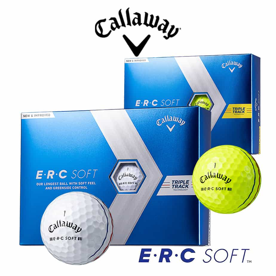 Callaway キャロウェイ 2023 ERC SOFT ボール E R C ソフト Callaway Golf Ball ERC soft ERCソフト ゴルフボール(1ダース：12球)