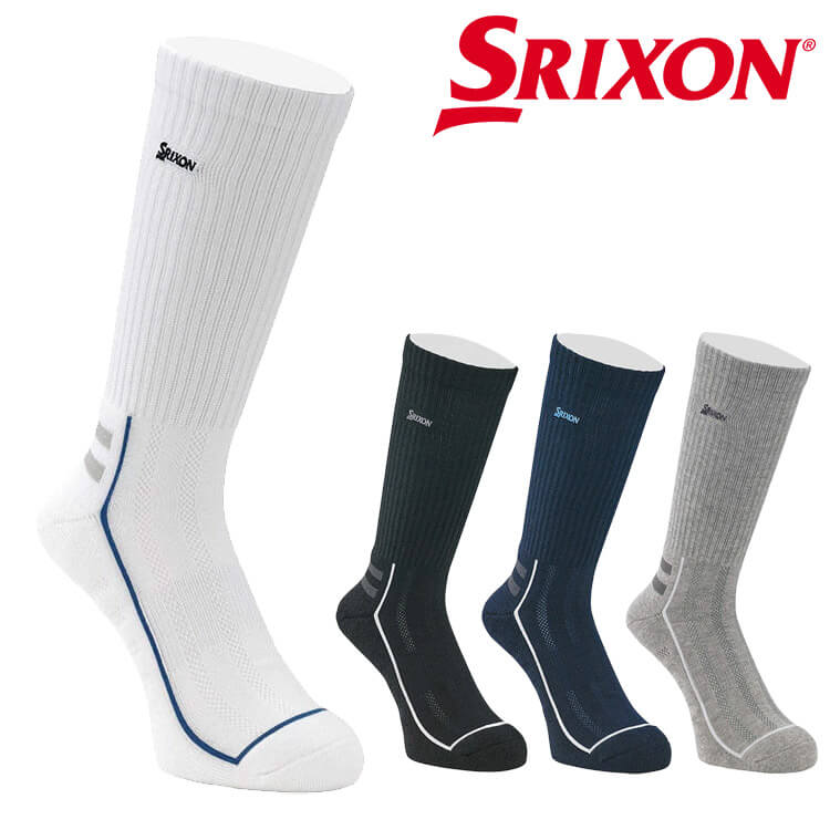 ダンロップ スリクソン レギュラーソックス メンズ SMO4432 靴下 25〜27cm スポーツソックス ゴルフ 2024年モデル DUNLOP SRIXON