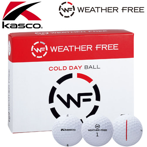 Kasco [キャスコ] WEATHER FREE COLD DAY 冬用 ゴルフ ボール 1ダース：12球 