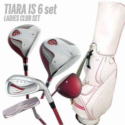 Wilson [ウィルソン] Tiara IS レディース 6本セット+キャディバッグ付き