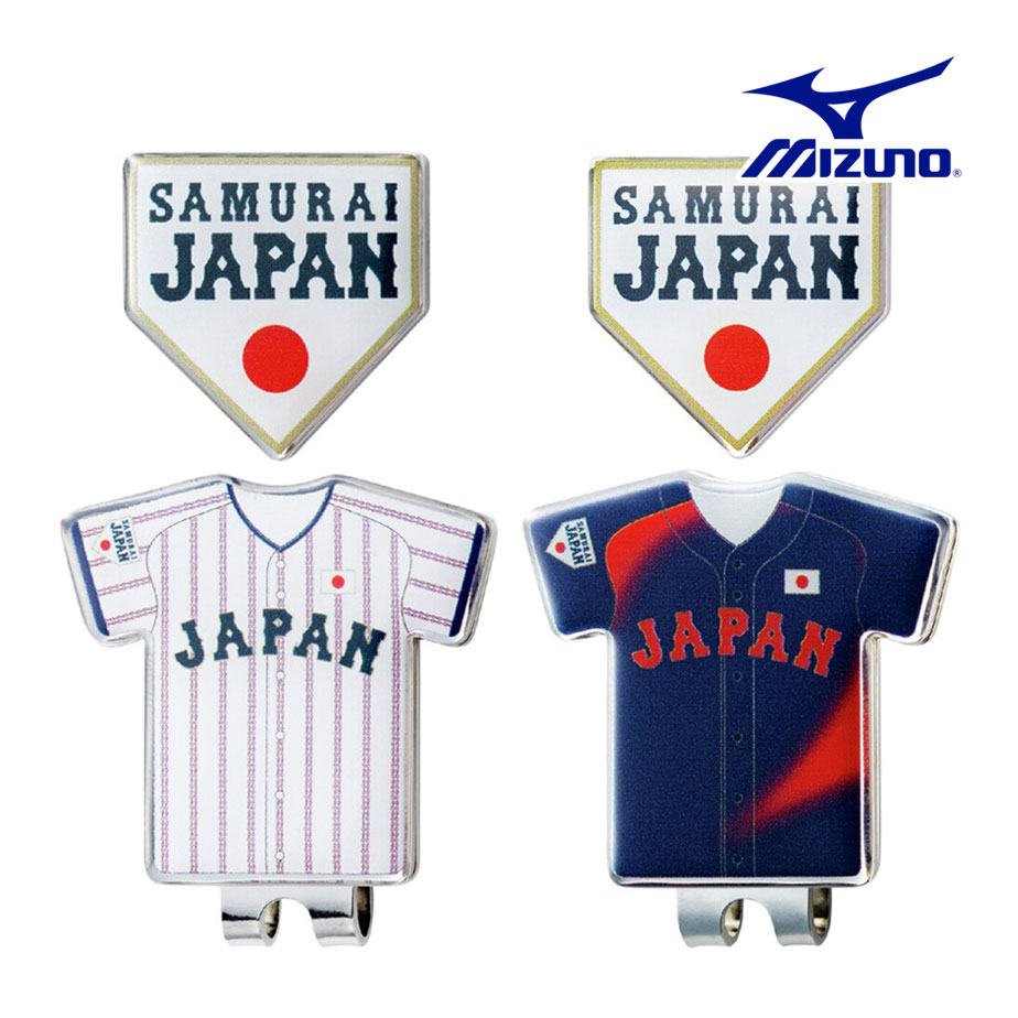 MIZUNO - 【即納可能】ミズノ ゴルフ 侍ジャパン マーカー 5LJD2602 2026年モデル SAMURAI JAPAN 公認 WBC グッズ MIZUNO