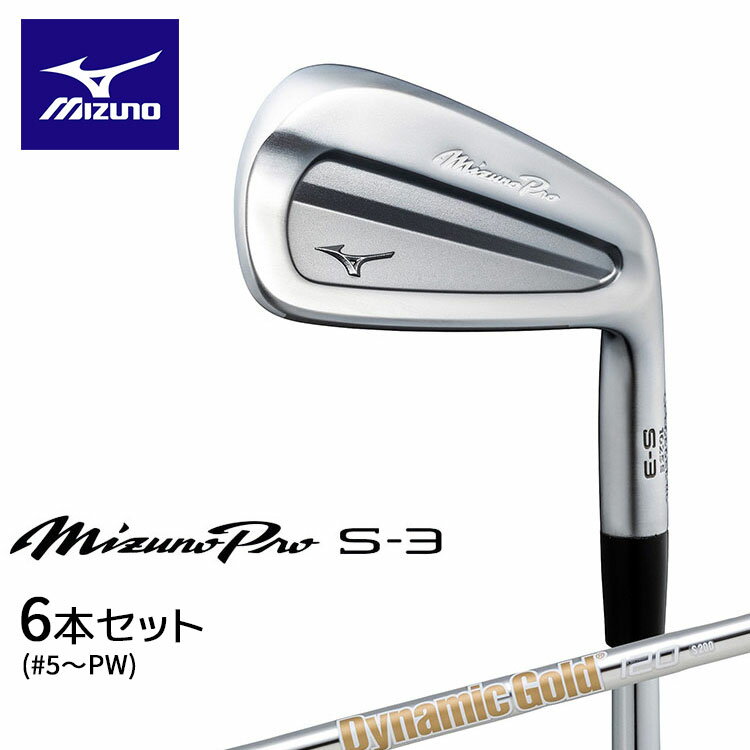 ߥ MIZUNO PRO S-3  ߥ ץ 6ܥå(#5-PW)  Dynamic Gold 120 륷...
