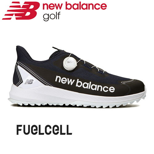 【あす楽対応】NEW BALANCE GOLF ［ニューバランス ゴルフ］メンズ Fuelcell [フューエルセル] スパイクレス ゴルフシューズ MGS1001 ネイビー 【2022年モデル】