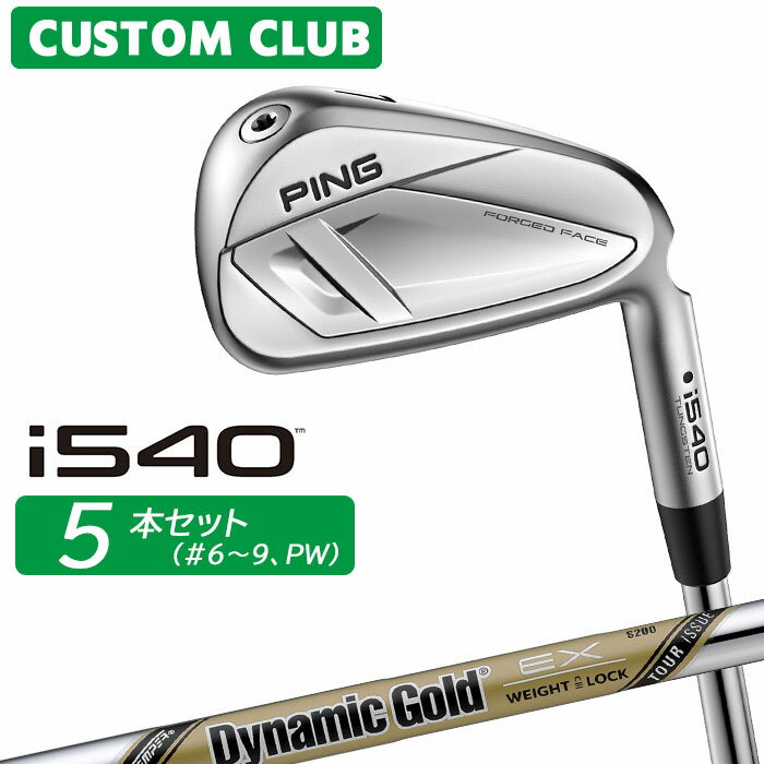 Rakuten - メーカーカスタム ピン i540 アイアン 5本セット(#6-PW) 右用 Dynamic Gold EX TOUR ISSUE スチールシャフト 2026モデル ゴルフ 日本正規品 PING カスタム特注