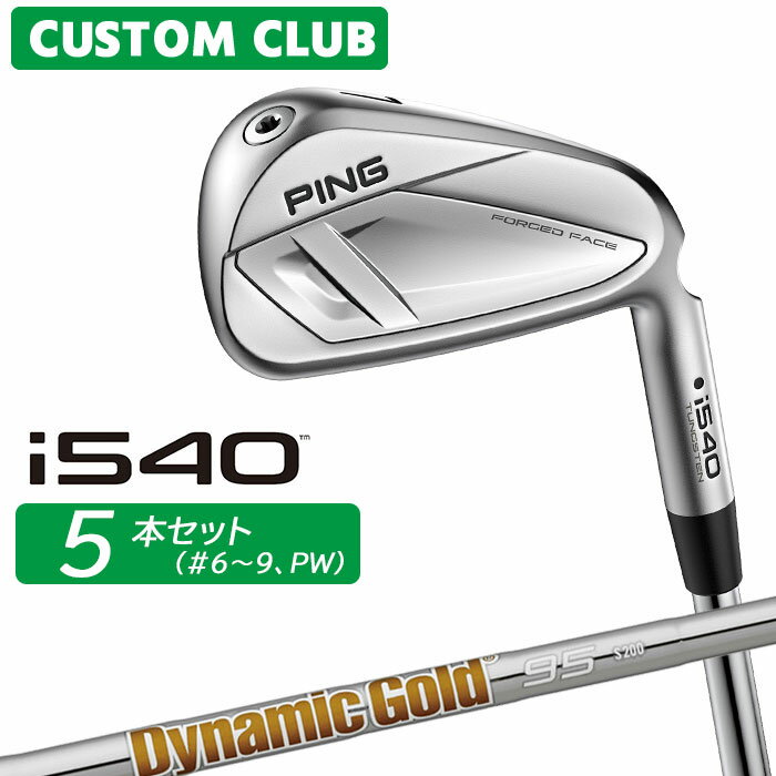 樂天商城 - メーカーカスタム ピン i540 アイアン 5本セット(#6-PW) 右用 Dynamic Gold 95 スチールシャフト 2026モデル 日本正規品 ゴルフ PING カスタム特注