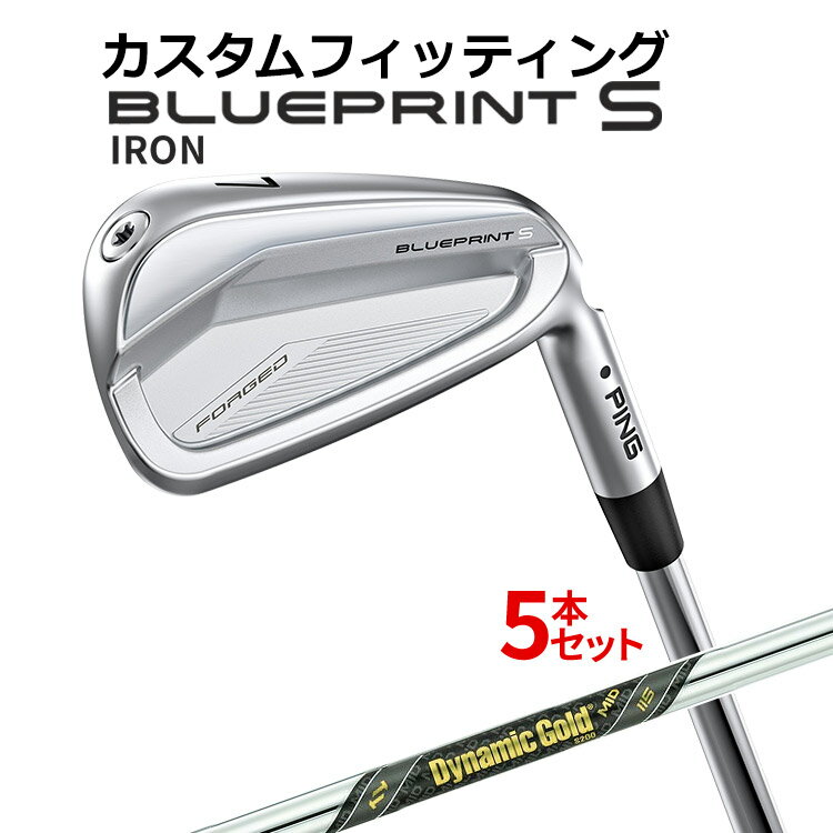 樂天商城 - メーカーカスタム ピン BLUEPRINT S 5本セット(6I〜9I、PW) Dynamic Gold MID 115 スチールシャフト ブループリント S アイアン メンズ 右用 ゴルフ 日本正規品 PING
