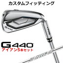 メーカーカスタム ピン G440 アイアン 5本セット(#6-PW) AMT TOUR WHITE メンズ 右用 日本正規品 ゴルフ PING メーカーカスタム