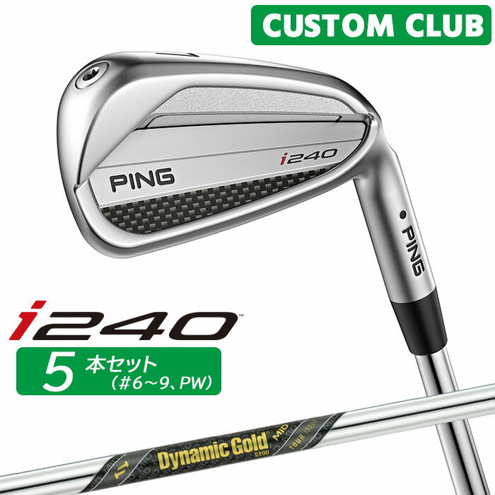 樂天商城 - カスタム ピン i240 アイアン 5本セット(#6-W(PW)) Dynamic Gold MID TOUR ISSUE シャフト 2025モデル 右用 日本正規品 PING メーカーカスタム 特注