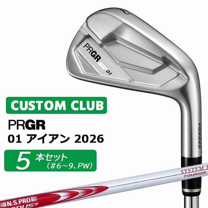 樂天商城 - +1キャンペーンでめちゃおトク(5/31まで) メーカーカスタム プロギア 01 アイアン 2026 アイアン 5本セット(#6-PW) 右用 N.S.PRO MODUS3 SYSTEM3 TOUR 125 スチールシャフト PRGRメーカー正規カスタム 受注生産