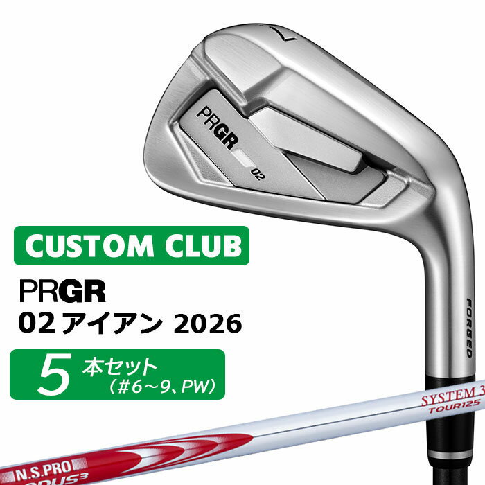 樂天商城 - +1キャンペーンでめちゃおトク(5/31まで) メーカーカスタム プロギア 02 アイアン 2026 アイアン 5本セット(#6-PW) 右用 N.S.PRO MODUS3 SYSTEM3 TOUR 125 スチールシャフト PRGRメーカー正規カスタム 受注生産