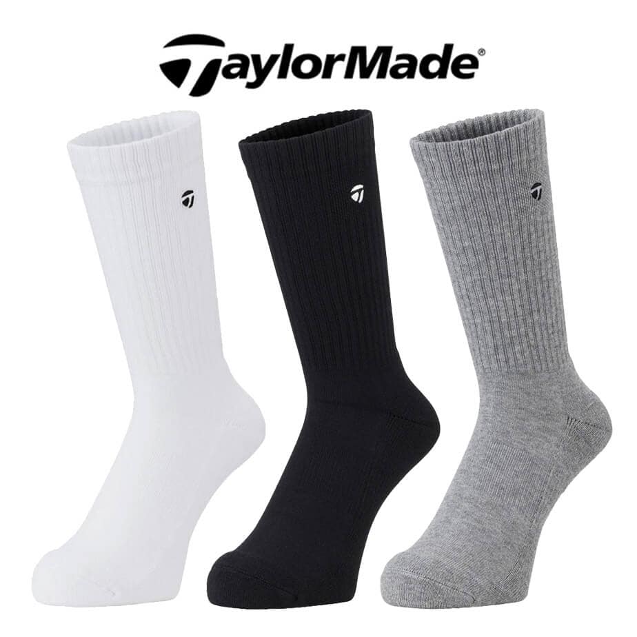 テーラーメイド ベーシック クルーソックス メンズ TJ315 靴下 スポーツ ゴルフ TaylorMade