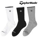 テーラーメイド BOX ソックス メンズ TL354 靴下 カジュアル ゴルフ 2024年モデル TaylorMade