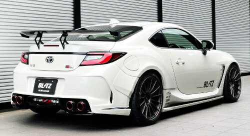 BLITZ NUR-SPEC CUSTOM EDITION CR Quad スバル BRZ ZD8用 Quad (63202C)【マフラー】【自動車パーツ】Quad ブリッツ ニュルスペック カスタムエディション カーボンレッド CARBONRED クアッド