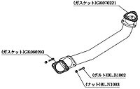 ܲ ȥ졼 եȥѥ Standard  ˥å 饤 GTS-t AT HCR32 (NF309)ڥޥե顼ۡڼư֥ѡġKAKIMOTO RACING FRONT PIPE ɡڸĿôˤǽ