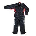 BRIDGESTONE MOTORSPORT PIT CREW SUIT R (ブリヂストン モータースポーツ ピットクルースーツ R) プレミアムバージョン ブラック 【ワークウェア】長袖ツナギ 作業服