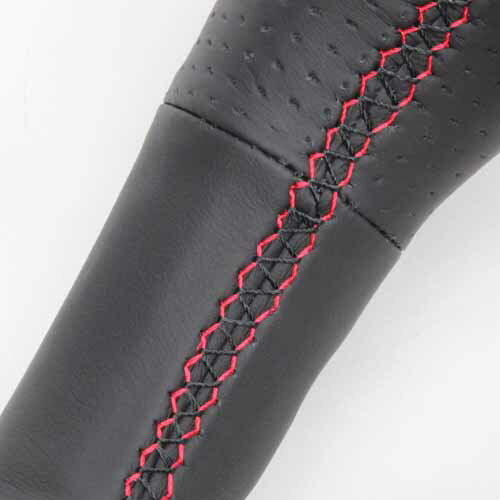 REAL STEERING プレミアムシリーズ トヨタ プリウスα(プリウスアルファ) ZVW40W/ZVW41W用 カラー：ナッパオールレザー(レッド×ブラックユーロステッチ) (30-BS-LPB-RD)【ハンドル】【自動車パーツ】レアル ステアリング