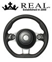 REAL STEERING オリジナルシリーズ トヨタ ヴィッツ GR SPORT “GR” NCP131用 カラー：オールレザー (GR-LPB-RD)【ハンドル】レアル ステアリング