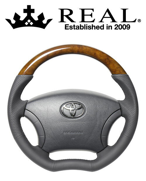 REAL STEERING オリジナルシリーズ トヨタ タウンエース バン S403/S413用 カラー：42ブラウンウッド (TYH-42BRW)【ハンドル】【自動車パーツ】レアル ステアリング