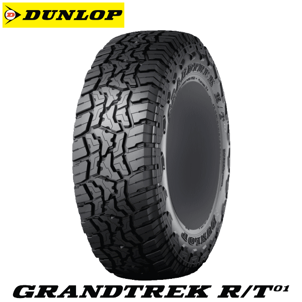�ڥ�������оݡ�DUNLOP GRANDTREK R/T01 33X12.50R18 LT 118Q E ��33x12.5-18�� �ڿ���Tire�� ���ޡ������� ������å� ������ �����ȥ�å� ������ƥ���������� RT01 ξ�̥֥�å��쥿�� �ڸĿ�������OK��