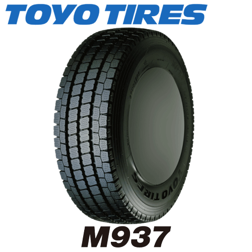 商品情報【タイヤ銘柄】TOYO M937トーヨー エムキューサンナナ【タイヤ特長】【タイヤのタイプ】LT・VAN、ライトトラック・バン用スタッドレスタイヤ●ワイドトレッドと高剛性大型ブロックの採用により耐摩耗性を大幅に向上●高密度ウェーブサイプ＆大型ブロックパターンの採用によりアイス性能も確保★ コミュニティバス専用サイズ 【納期】表示の納期は、弊社またはメーカーに在庫がある場合の、「お届け目安」でお届け日を確約するものではございません。商品は全在庫を自社保有しておらず、倉庫やメーカーから取り寄せとなる商品も多数ございます。「掲載＝在庫あり」ではございませんので予めご了承ください。※在庫・納期は常に変動しており、欠品時は目安納期よりお時間をいただく場合がございます。お急ぎご入用の際は、お手数ですがご注文の前に一度納期をご確認ください。【注意事項】※ 金額はタイヤ単体での価格です。ホイールは含まれておりません。商品は全て新品です。● 店頭にご来店頂いての取付作業も可能です。作業工賃は別途発生します。詳しくは各店舗へと直接お問い合わせ下さい。※掲載写真は商品イメージです。サイズ、仕様により現品と異なる場合がございます。スタッドレスタイヤ &ウィンタータイヤコーナーこちらの商品は1本からでも送料無料です。※ 一部地域除く掲載金額は タイヤ単体の価格でホィールは含まれておりません。 ※ 本数は商品仕様に記載。 ● 弊社店頭での交換作業をご希望のお客様へ(店頭受取)※ タイヤ交換に関するお問い合わせは、お手数ですが直接ご来店頂ける店舗にお問い合わせください。 ● 通信販売でご購入のお客様へ〜「どんなところでタイヤ交換するの？」・ お買い上げいただいたタイヤはタイヤを交換するための専門設備があるお近くのガソリンスタンド、カーショップやタイヤショップ、自動車ディーラーなどの自動車関連のお店さんでしたら交換作業が可能です。もちろん取付作業先への直送も可能です。 ・ 下記の便利な楽天Carタイヤ交換サービスもご検討ください。