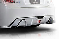 ROWEN SPORT マフラーアタッチメント(FRP) 単色塗装済み トヨタ プリウス G's ZVW30用 (1T007P01#)【エアロ】ロェン スポーツ【車法人のみ送料無料】