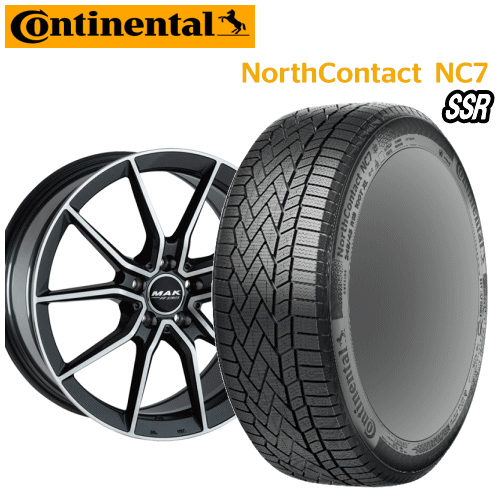 メルセデスベンツ AMG C43(W206)用 タイヤ銘柄： コンチネンタル ノース コンタクト NC7 SSR タイヤサイズ： 245/40R19 RFT ホイール： アルミホィール スタッドレスタイヤ ホイール4本セット【19インチ】【ランフラットタイヤ】