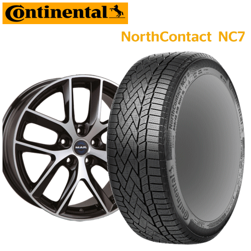 テスラ モデルY用 タイヤ銘柄： コンチネンタル ノース コンタクト NC7 タイヤサイズ： 255/45R19 ホイール： アルミホィール スタッドレスタイヤ ホイール4本セット【19インチ】