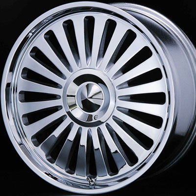 【0506アップ祭2】【バーゲン0623】バーンシュポルトスタイルJ クロームメッキ 8.5J-20とPIRELL...