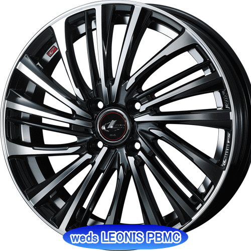 ホイール： weds LEONIS FS ホイールサイズ： 6.0J-16 タイヤ銘柄： DUNLOP LE MANS-V+ タイヤサイズ： 185/55R16 タイヤ＆ホイール4本セット【16インチ】