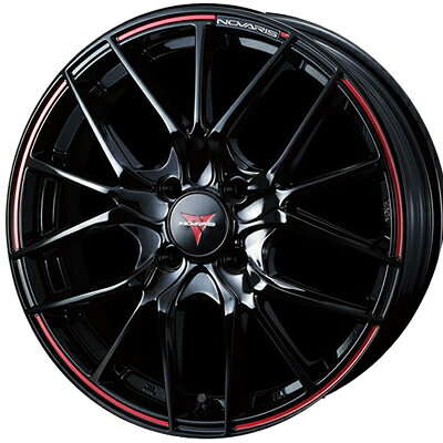 ホイール： weds NOVARIS ROHGUE SH ホイールサイズ： 4.5J-15 タイヤ銘柄： BRIDGESTONE NEXTRY タイヤサイズ： 165/50R15 タイヤ＆ホイール4本セット【15インチ】