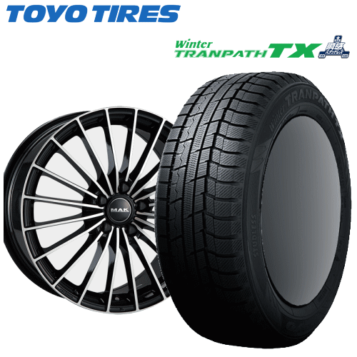 アルファロメオ ステルヴィオ用 タイヤ銘柄： トーヨー ウィンター トランパス TX タイヤサイズ： 235/60R18 ホイール： アルミホィール スタッドレスタイヤ ホイール4本セット【18インチ】