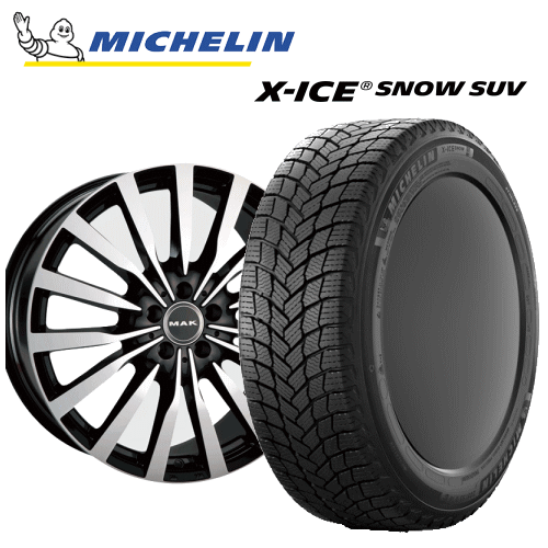 メルセデスベンツ EQC(N293)用 タイヤ銘柄： ミシュラン エックスアイス スノー SUV タイヤサイズ： 235/55R19 ホイール： アルミホィール スタッドレスタイヤ ホイール4本セット【19インチ】