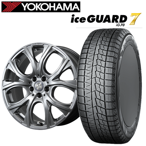 ボルボ V90/S90(PB420)用 タイヤ銘柄： ヨコハマ アイスガード セブン iG70A タイヤサイズ： 245/40R20 ホイール： アルミホィール スタッドレスタイヤ ホイール4本セット【20インチ】